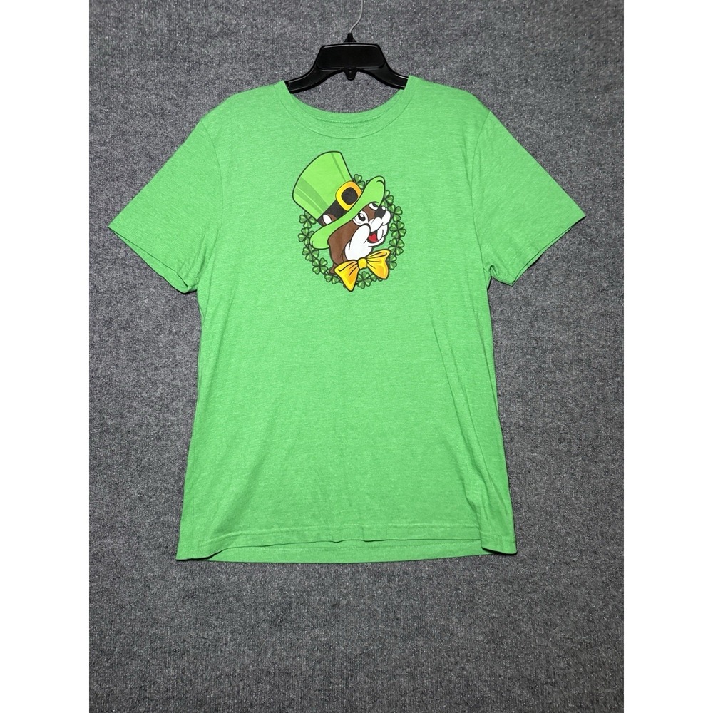 Buc-ee's Shirt Mens Small St Patricks Day Lucky Charm Beaver Graphic Tee 2025